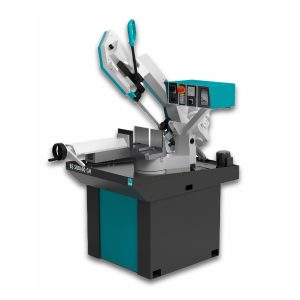 نمایی از اره نواری صنعتی با تیغهٔ ممتد، مناسب برای برش دقیق پروفیل‌ها، لوله‌ها و قطعات فلزی در کارگاه‌ها و خطوط تولید